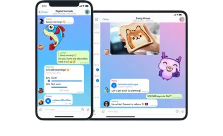 Telegram mobile app for iPhone and iPad